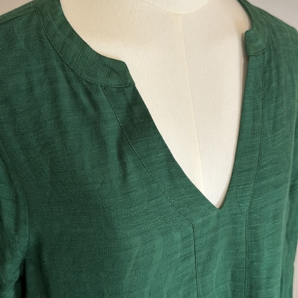 MAEVE ANTHROPOLOGIE Emerald Amber Tiered Tunic Popover Mini Dress Size Medium M - Picture 5 of 8